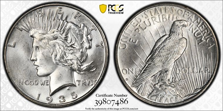 Cert 39807486 - Coin Image