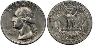 1952-D 25C DDO FS-101 AU53