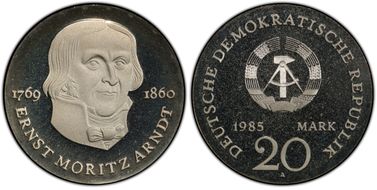 1985-A 20 Mk Arndt PR67DCAM