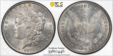 1878 8TF $1 VAM 22 Polished LIB MS62