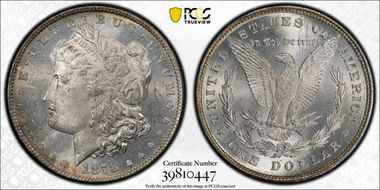 1878 8TF $1 VAM 5 Doubled RIB MS63