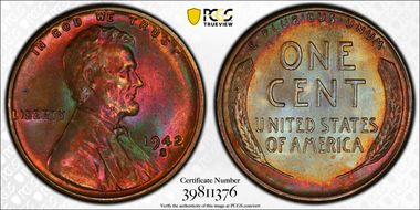 1942-S 1C MS64BN