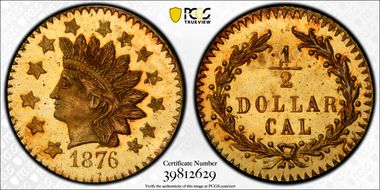 1876 G50C BG-1062 MS65PL