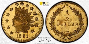 1881 G50C BG-1069 MS66PL