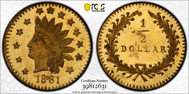 1881 G50C BG-1070 MS66+ PL