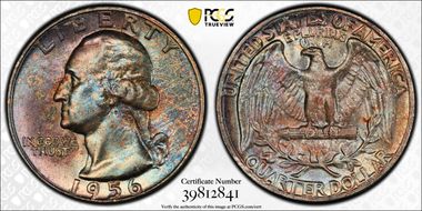 1956 25C MS67+