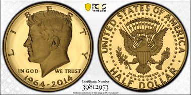 2014-W 50C Gold JFK 50th Anniversary PR69DCAM