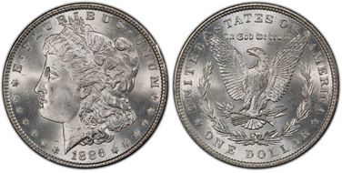 1886 $1 MS66
