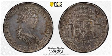 1821-Z RG 8 R Z8.11.1 Bust A Crown A AU53