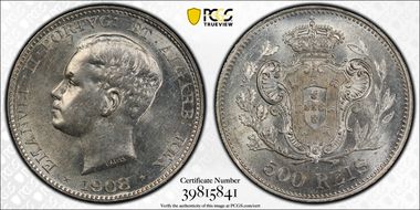 1908 500 R Bust Left MS62