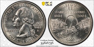 2003-P 25C Missouri MS63