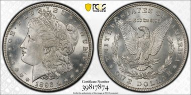 1893 $1 MS65+