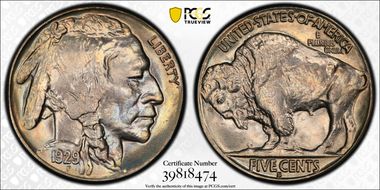 1929-S 5C MS66+