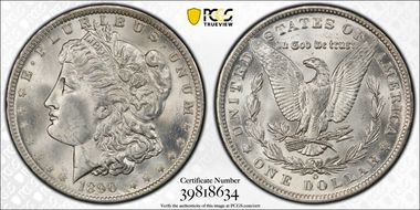 1890-O $1 VAM 10, Comet MS63