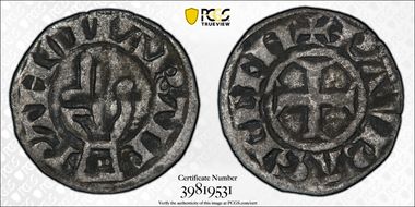 (13th-14th C.) Denier Besancon N1