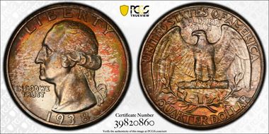 1938 25C MS67+
