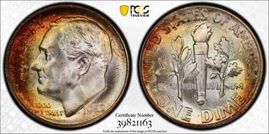 1952-S 10C MS67+ FB