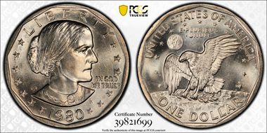 1980-D SBA$1 MS66
