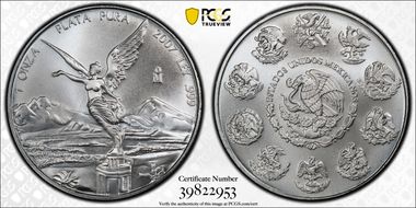 2007-Mo Onza Libertad Ag MS69