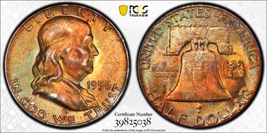1956 50C MS67FBL