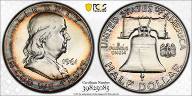 1961 50C PR66+