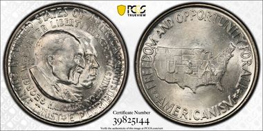 1952 50C Washington-Carver MS65