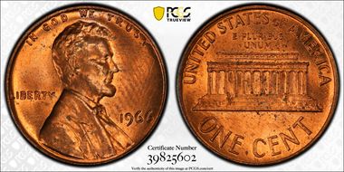 1966 1C MS64RD