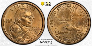 2000-P SAC$1 "Wounded Eagle" FS-901 MS64