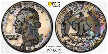 1981-S 25C Type 1 PR1DCAM