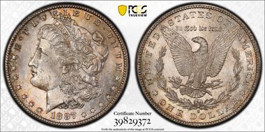 1887-S $1 VAM 2, S/S MS64