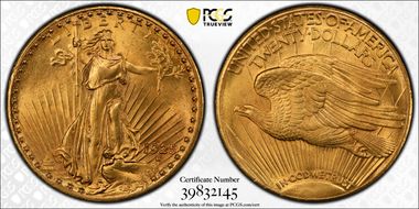 1925-S $20 MS62