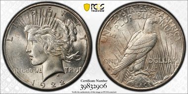 1922-S $1 AU58