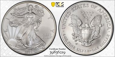 2008-W $1 Burnished Eagle, Rev '07 FS-901 SP70