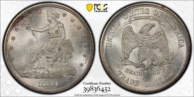 1874-CC T$1 MS64+
