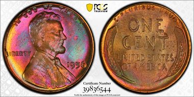 1956 1C MS66+ RB