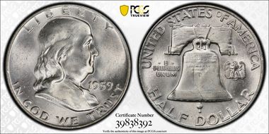 1959 50C MS65FBL