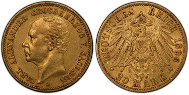 1896-A 20 Mk J-282 AU53