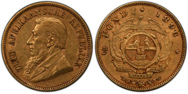 1896 1/2 Pd KM-9.2 AU53