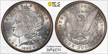 1890-CC $1 MS62