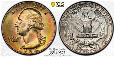 1964-D 25C MS64