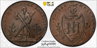 1792 Tk 1/2D DH-47 Lothian, Hutchison's MS63BN