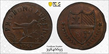 1796 Tk 1/4D DH-69 Lothian, Edinburgh MS63BN