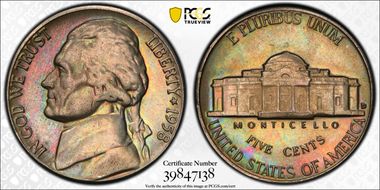 1958-D/D 5C D/ Inverted D FS-501 MS64