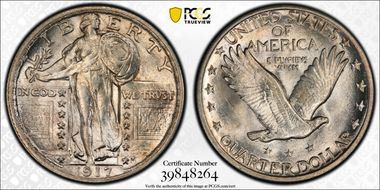1917 25C Type 2 MS62FH