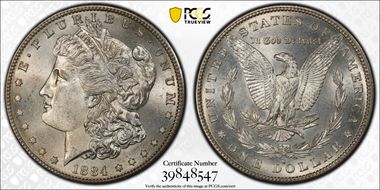1884-S $1 MS63