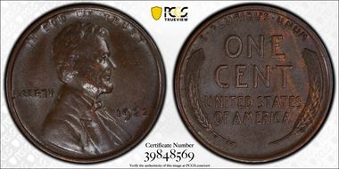 1922 No D 1C Strong Reverse AU58BN