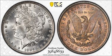 1884-O $1 MS65