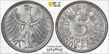 1965-D 5 Mk MS64