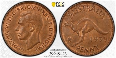 1938 (m) 1D MS63BN