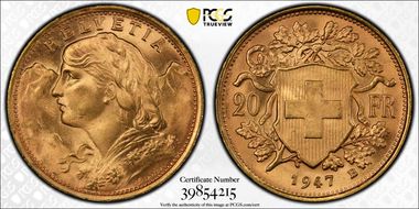 1947 B 20 Fr MS66